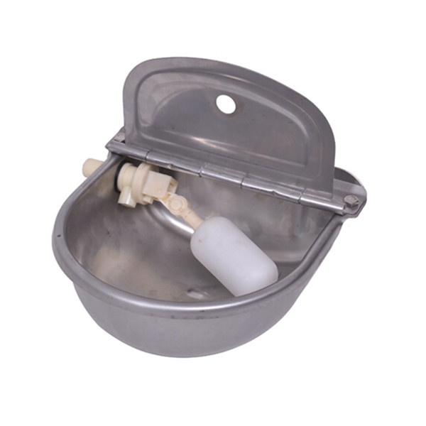 stainless steel water bowl with float